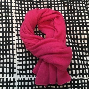 Banana Republic Wool/Cashmere Hot Pink Scarf Wrap